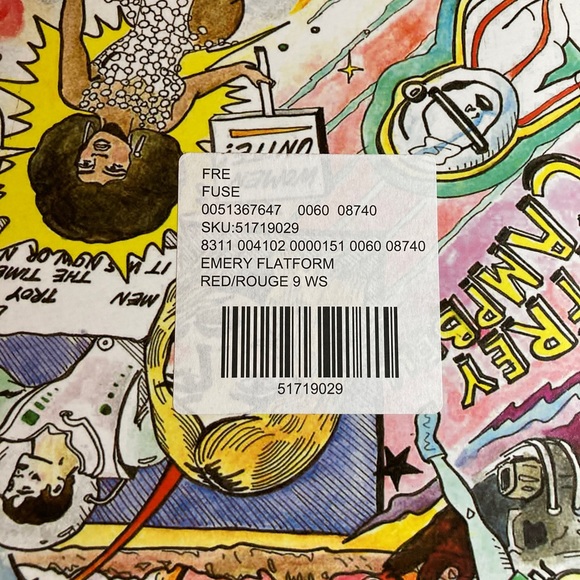 Free People Jeffrey Campbell Emery Flatform, 9 Red White Blue $135 preloved - Picture 12 of 12